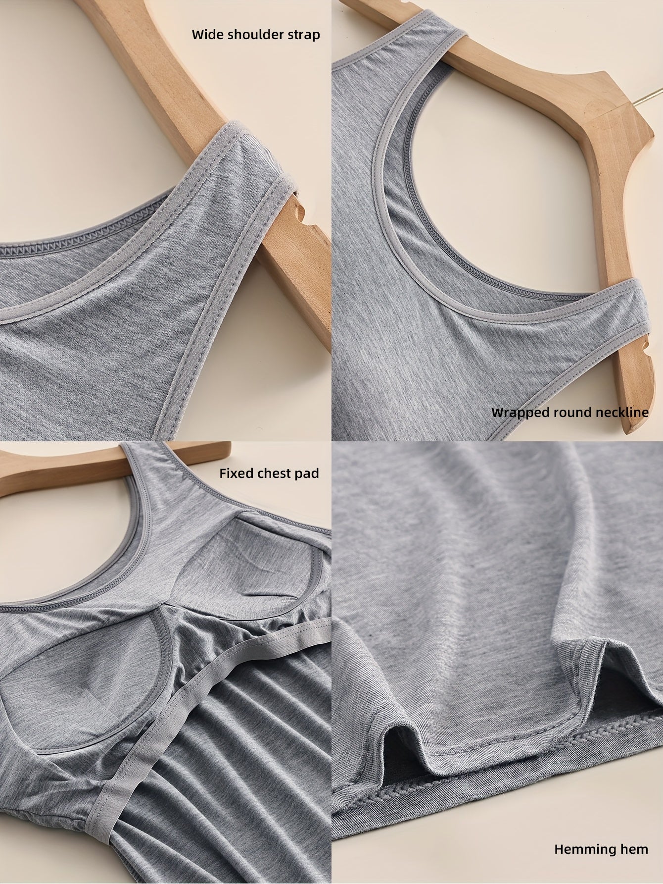 Женская майка без швов для полных с дышащей тканью и встроенным бюстгальтером