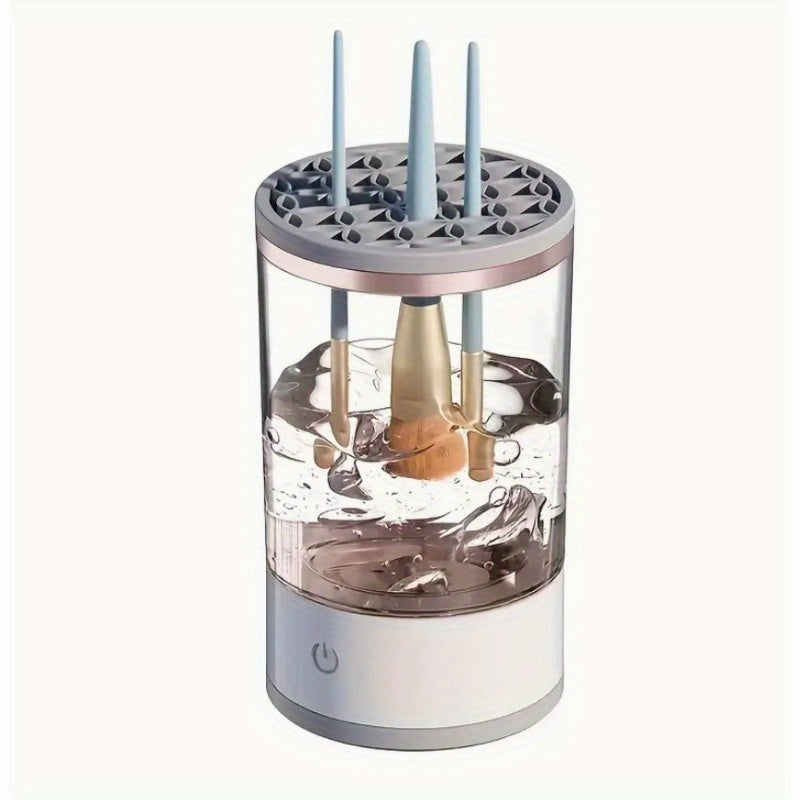 Electric Makeup Brush Cleaner USB Powered Multi-Branch Hands-Free Sponges Blender Cleaner