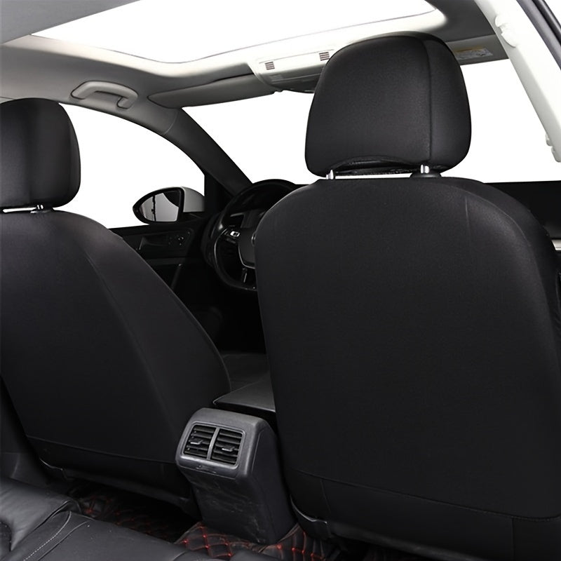 Juego de fundas para asientos de coche de cuero PU de lujo, impermeables, resistentes a las manchas, con protección completa y cojines