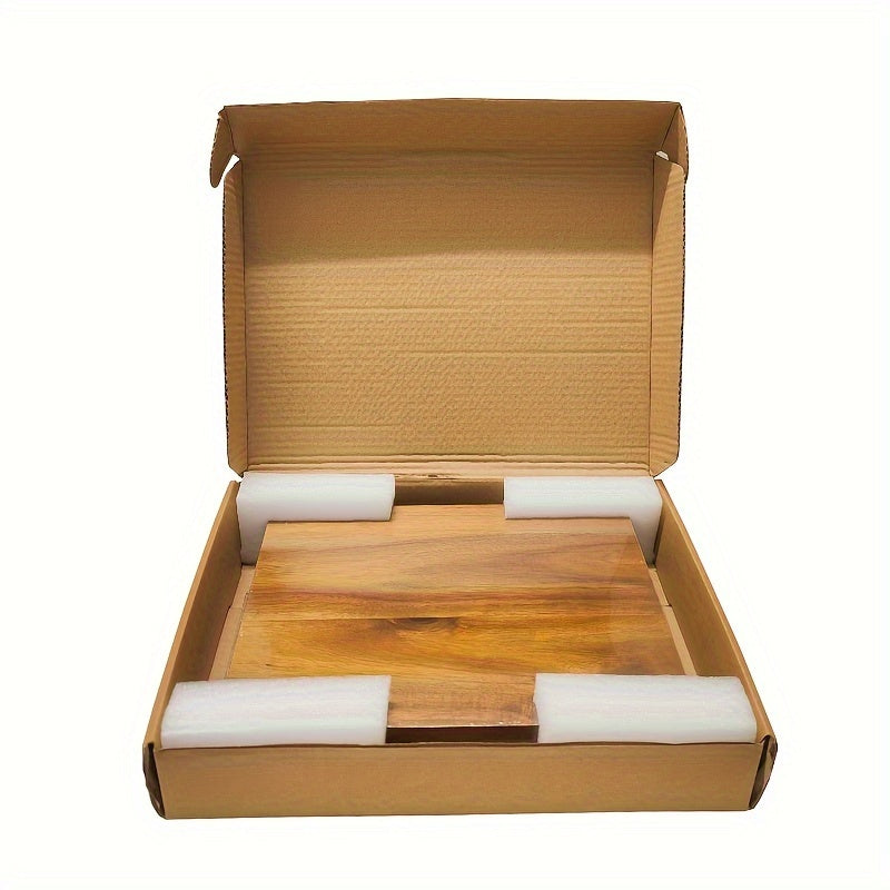 Thickened Acacia Wood Double-Sided Magnetic Knife Holder Kitchen Organizer