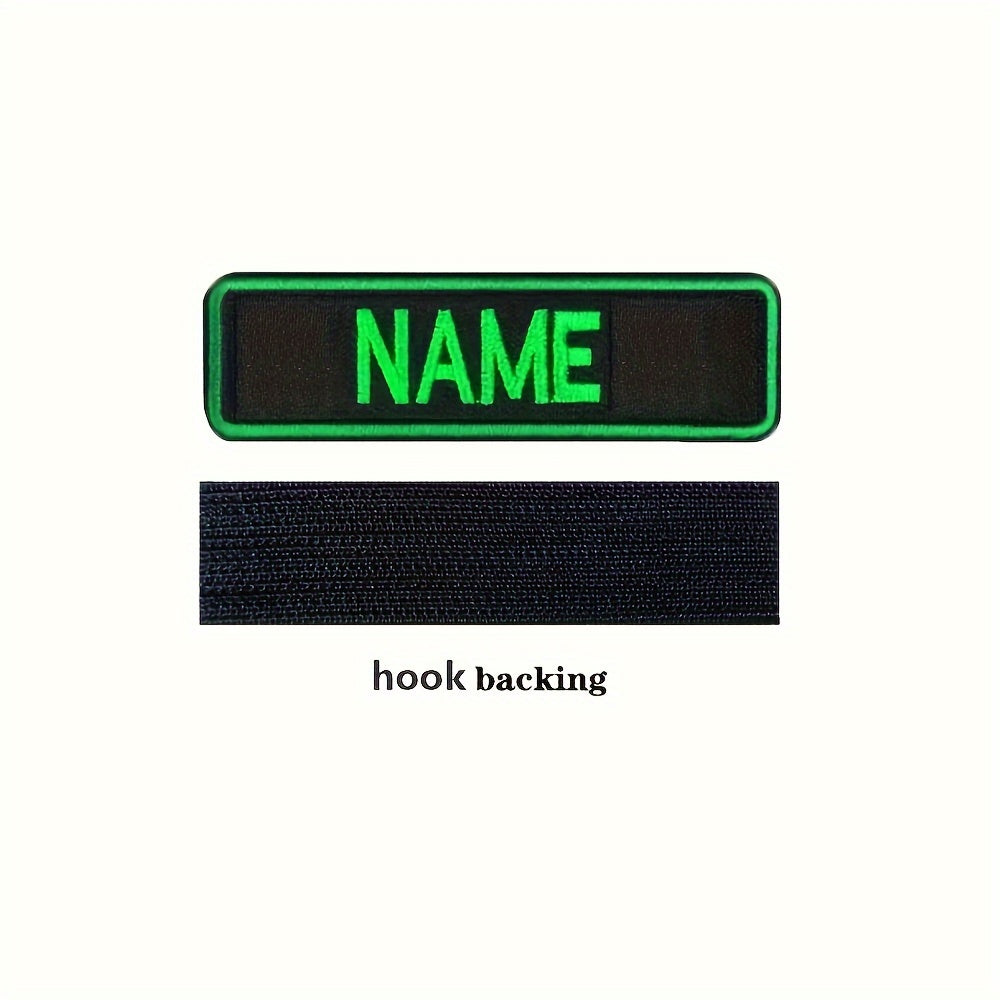 Personalized Embroidered Name Patch for Clothing and Accessories