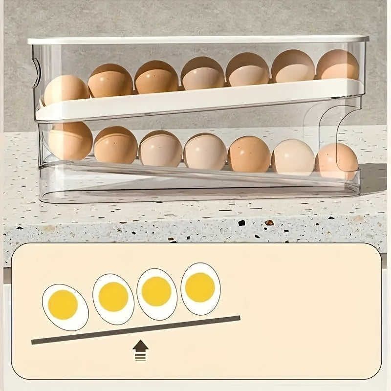 Egg Storage Box Refrigerator Door Turnover Kitchen Organizer