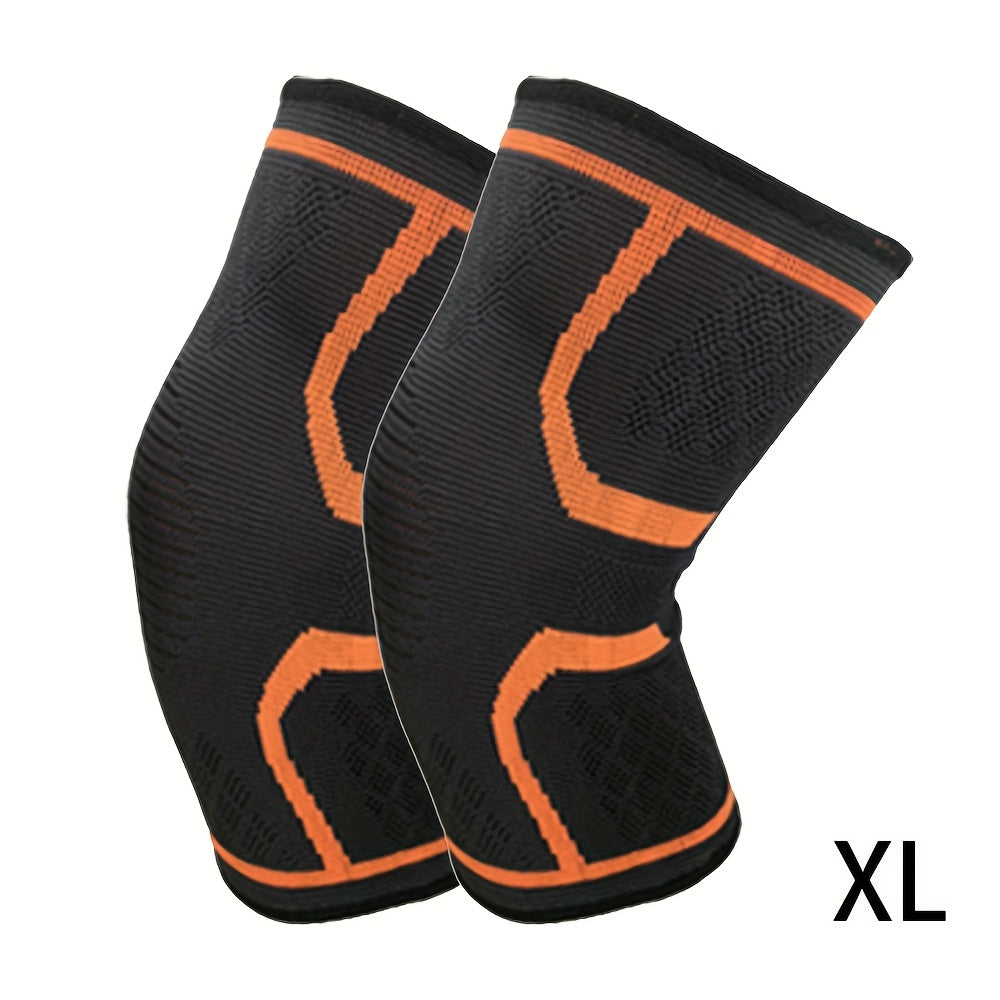 Pack de 2 rodilleras de compresión para correr, ciclismo, levantamiento de pesas, soporte, múltiples colores