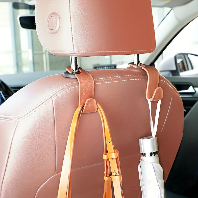 2/4 Pcs Car Seat Rear Hooks Universal Headrest Organizer Maximize Storage
