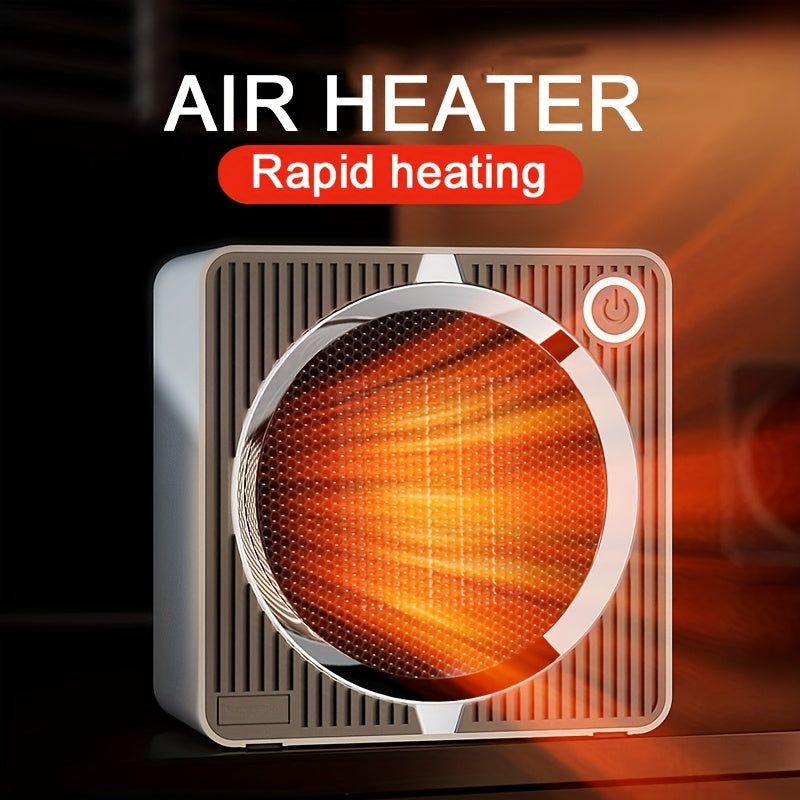 500W Square Space Heater Compact Indoor Quiet Heating Christmas Gift
