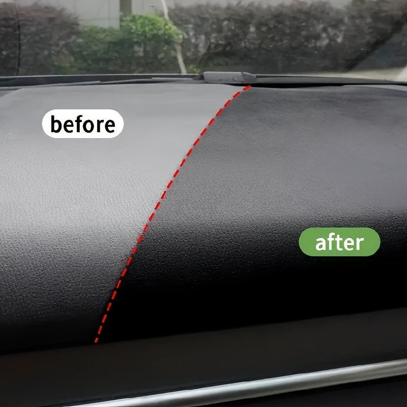 Crema restauradora para el interior del coche para plástico, tablero, neumáticos, reparación de asientos, negro, resina ABS