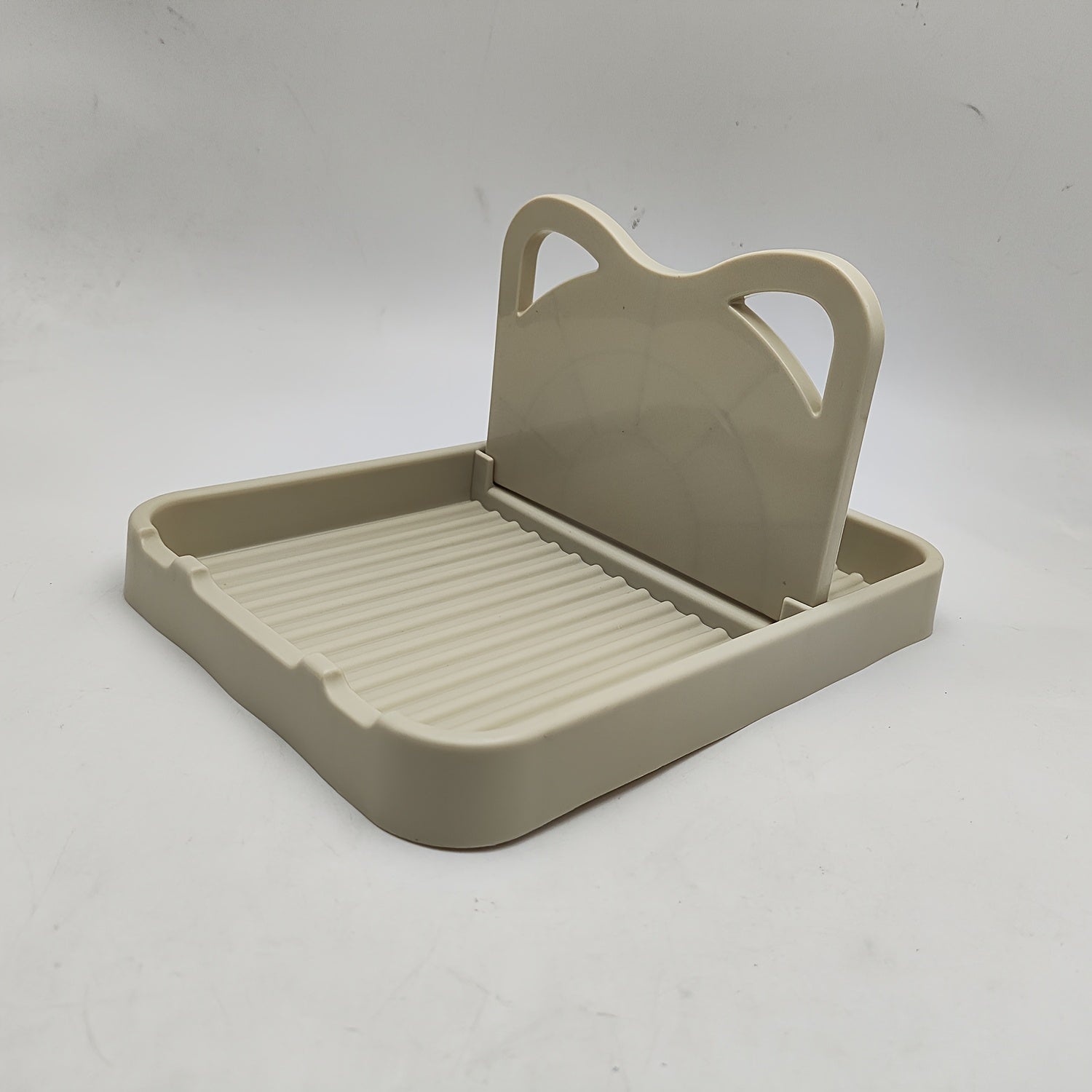 Spoon Rest Utensil Holder Kitchen Organizer Durable Plastic Black