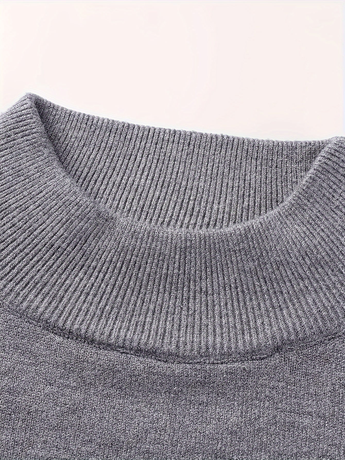 Men's Knit Sweater Hooded Fall Winter Solid Rayon Long Sleeve Stand Collar