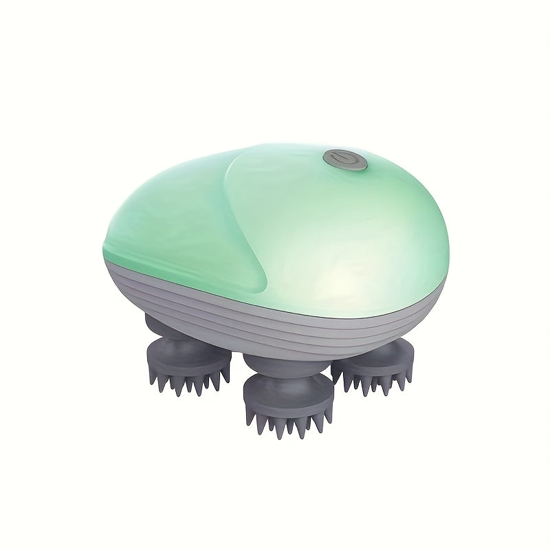 Silikon massaj boshliqlari bilan pet bosh massajeri, tinchlantiruvchi teginish massaji uchun.