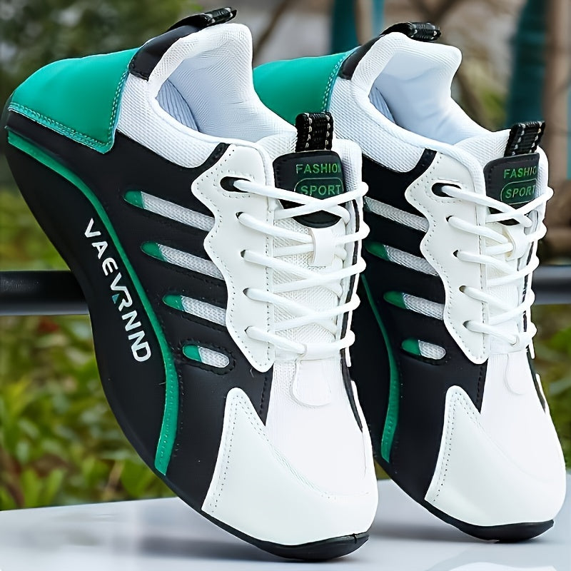 Men's Plus Size Breathable Mesh Casual Sneakers Non-Slip PVC Sole for Walking and Skateboarding in All Seasons Black White Teal