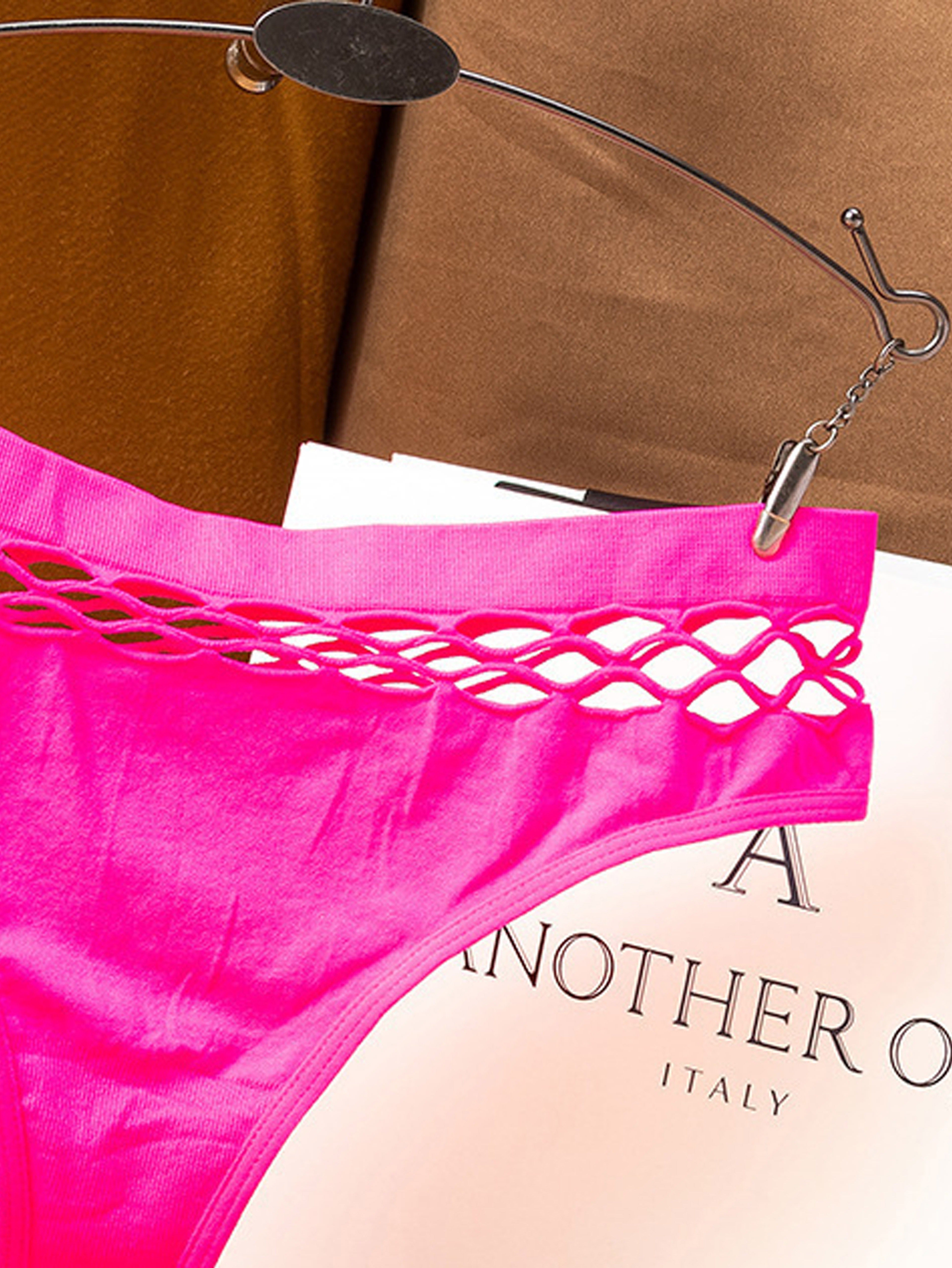 Women's Fishnet Thong Panties with High Elasticity and Butt-Lifting Design