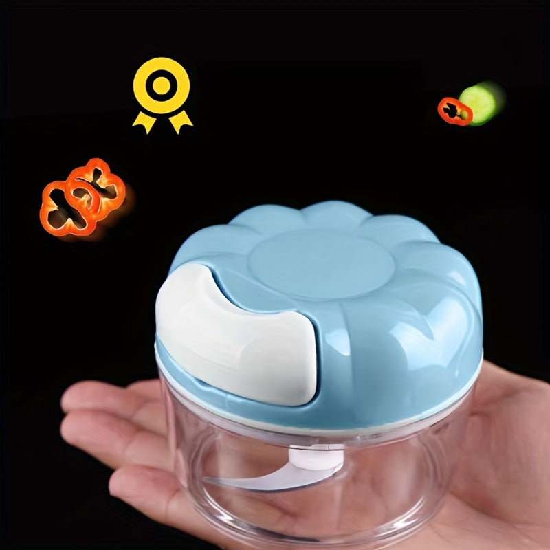 Multifunctional Manual Garlic Grinder and Meat Chopper Kitchen Tool