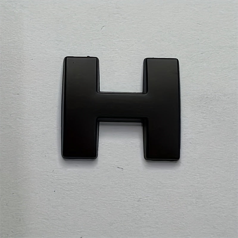 Металлические наклейки с буквами из цинкового сплава, автомобильные наклейки, черные номера, наклейки с именами