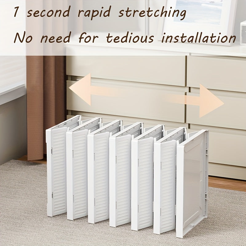 Folding Shoe Storage Box Breathable Plastic Dustproof Space-Saving Large Capacity