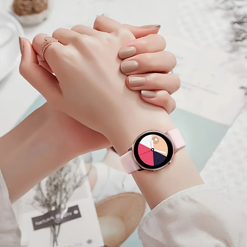 Unisex Silicone Watch Bands 20mm 22mm for Smartwatches with Tang Buckle or Loop Fastener