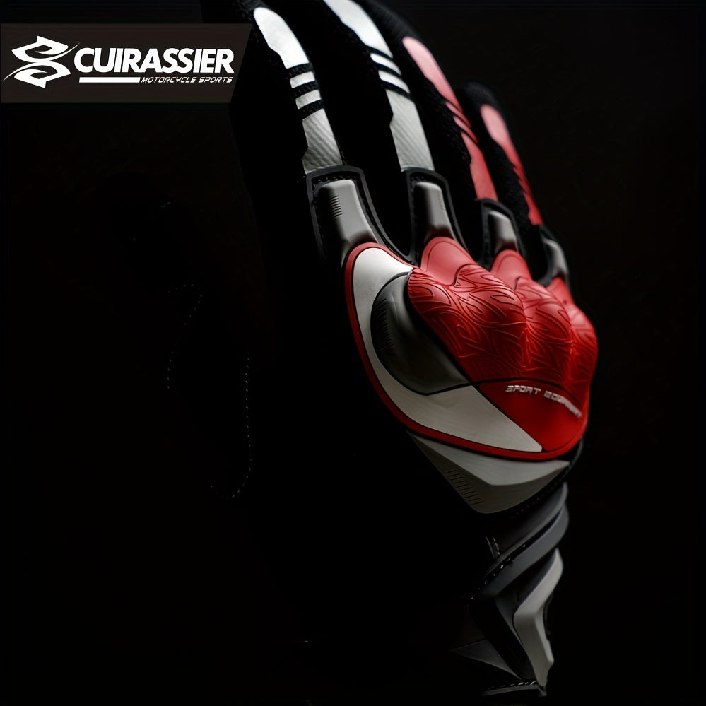 Unisex Motorcycle Gloves Microfiber Protective Touch Screen Reflective