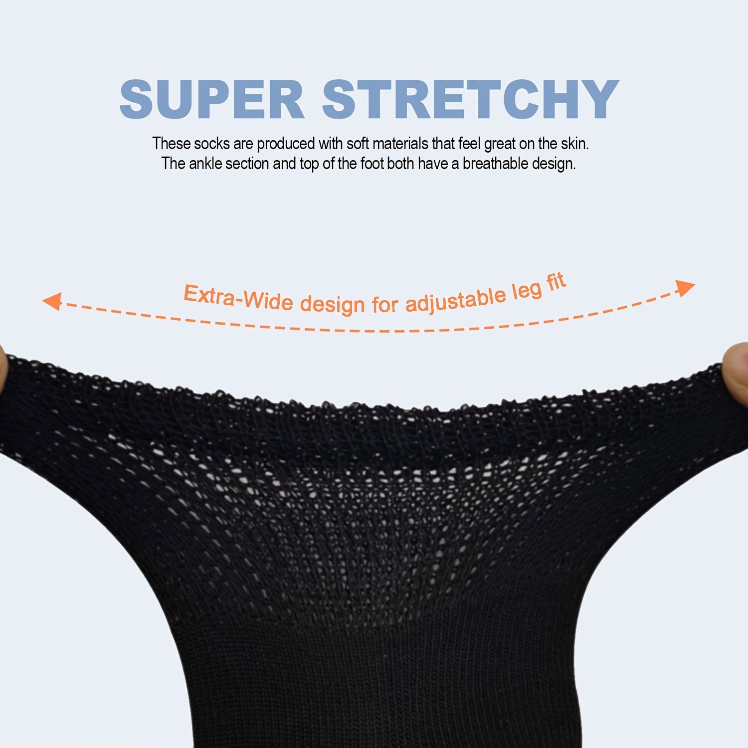 4 Pairs Diabetic Ankle Socks Men Women Non-Binding Loose Fit Cotton Nylon Spandex