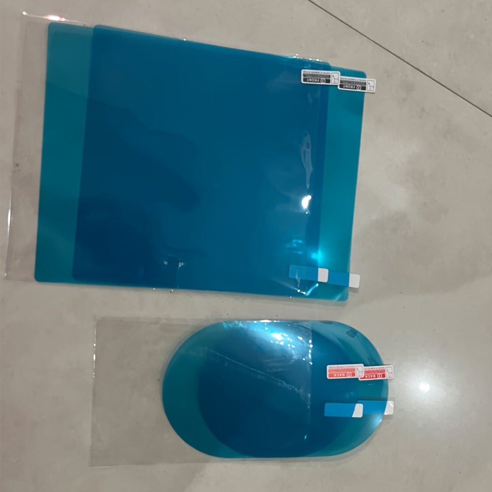 4pcs películas para espejo retrovisor de coche anti-lluvia, anti-niebla, impermeables, transparentes, accesorios de PET