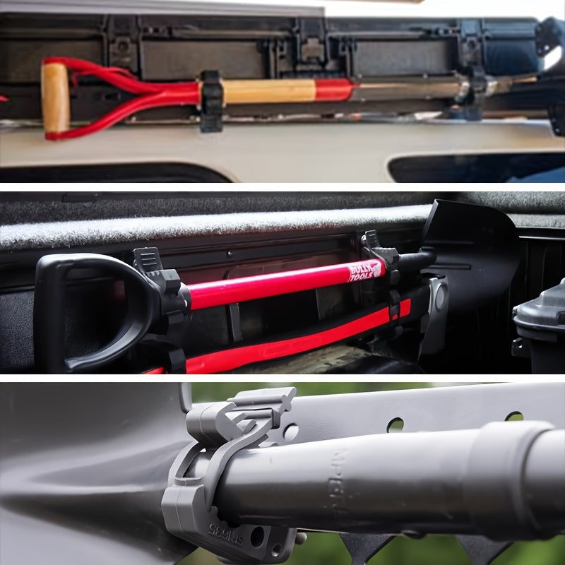 2-Pack Durable TPU Clamps for Offroad Vehicles, ATVs, Boats, 2.54-3.28 cm Diameter