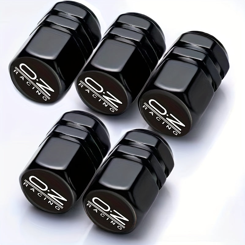 Universal Car Valve Caps Set 5 Pcs, Durable Tire Air Cover for Cars Bikes Trucks