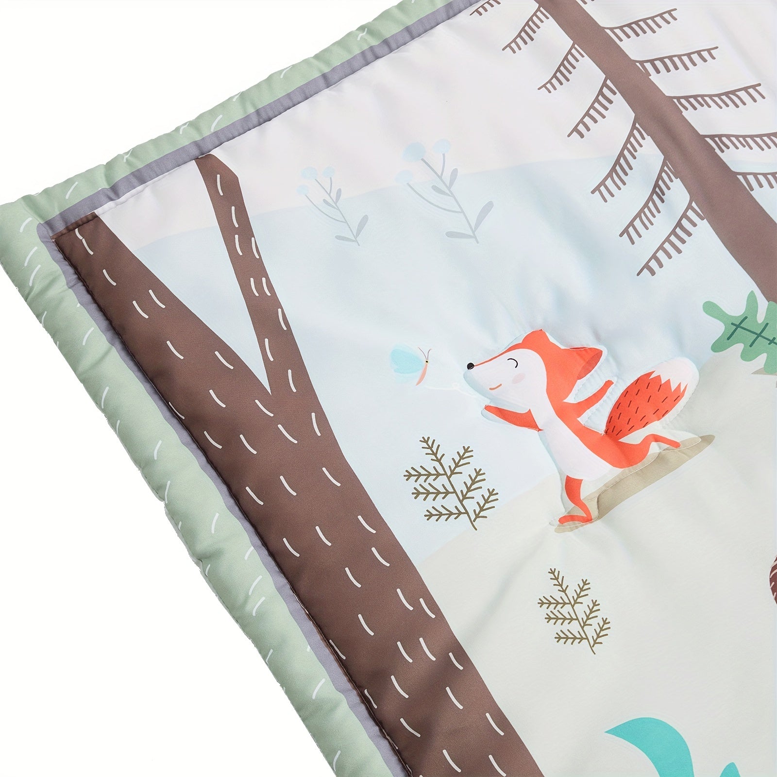 Nursery Bedding Set with 3 Crib Sheets Blanket and Skirt for Boys and Girls