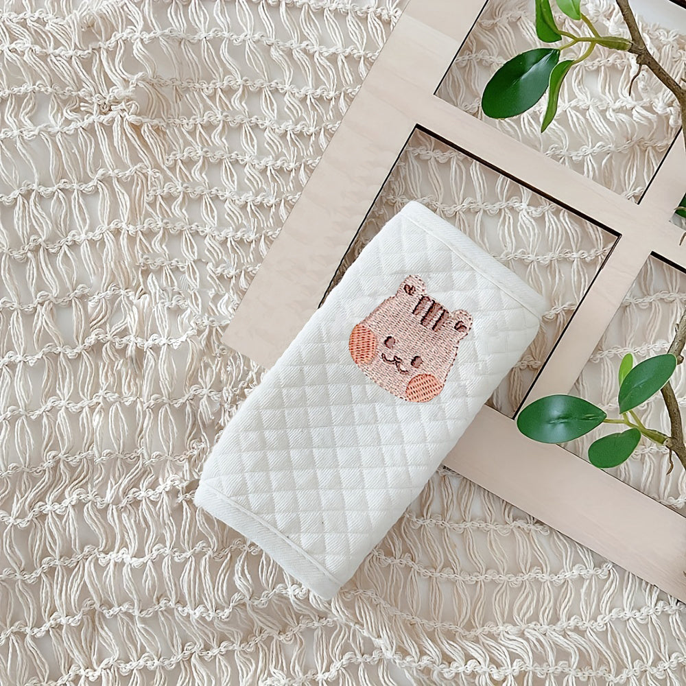 Baby Safety Seat Shoulder Strap Cover Cartoon Bear Soft Cushion for Strollers and Car Seats