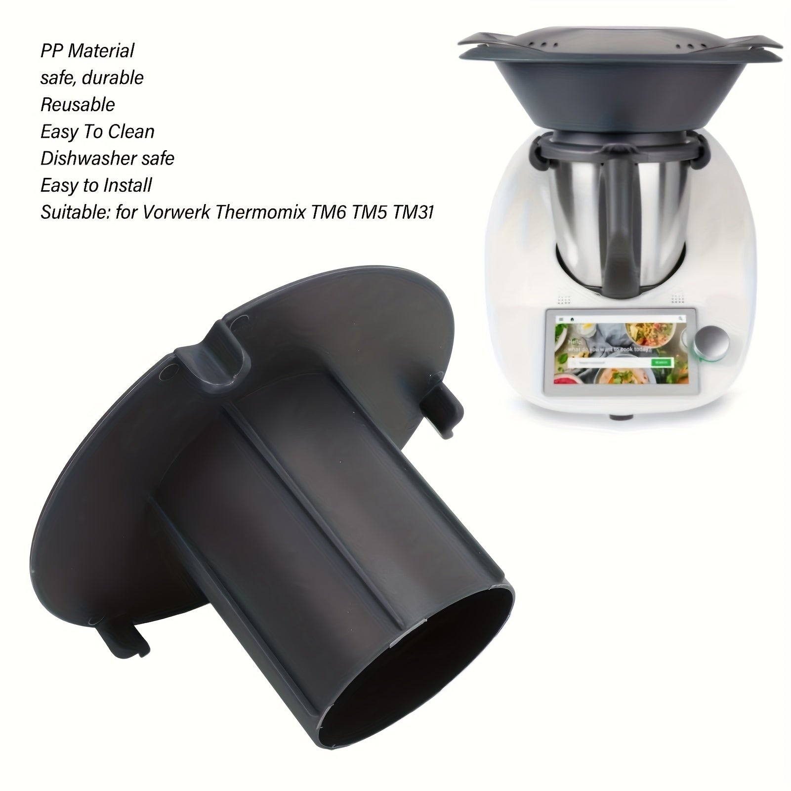 Plastic Anti-Splash Cover for Blender, Kitchen Mixer Lid, Mess-Free Mixing