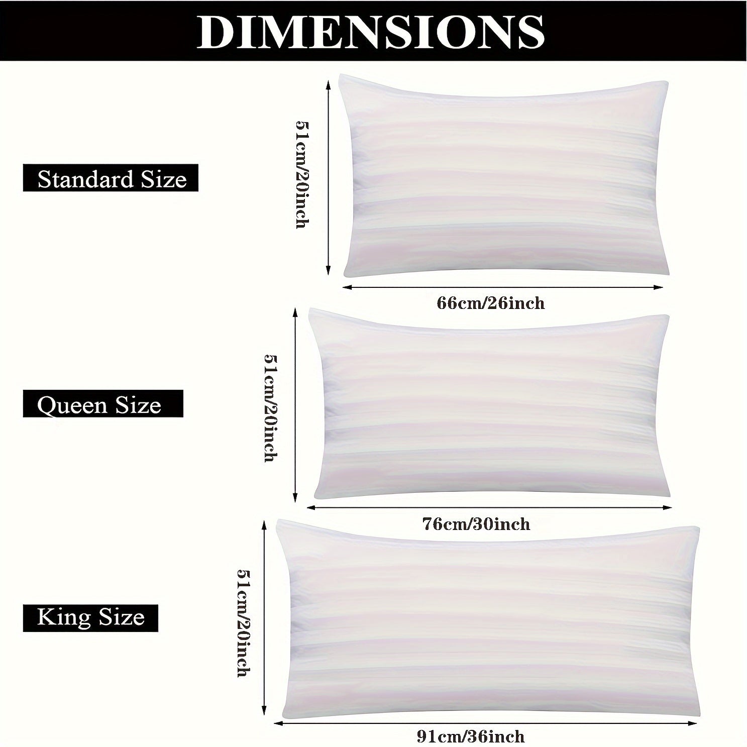 Set of Two White Breathable Pillowcases with Hidden Zipper for Hair and Skin Care