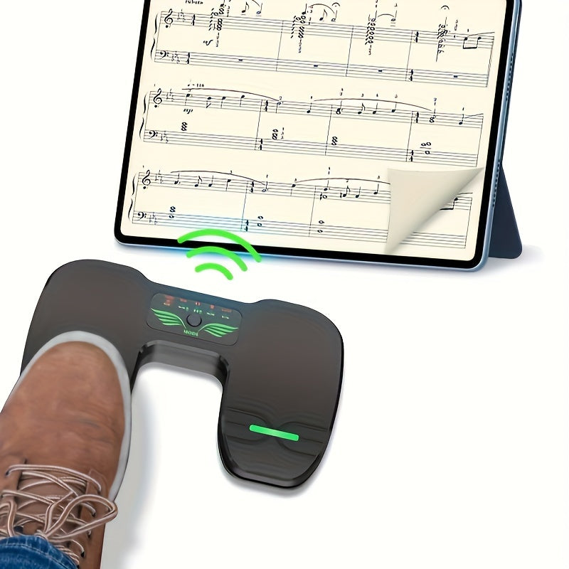 Controlador de pedal para libros electrónicos para cambiar páginas en música y videos cortos, negro