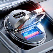 Mini Metal Car Charger 90W Dual USB C PD QC3.0 Fast Charging Adapter