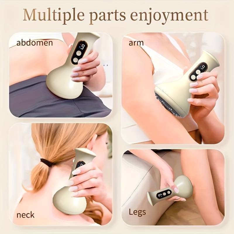 Rechargeable Handheld Massager with 9 Intensity Settings for Relaxation and Fatigue Relief