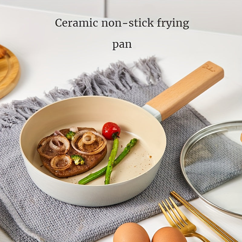 Non-Stick Deep Frying Pan 23.88cm Aluminum Induction Gas Stove Skillet