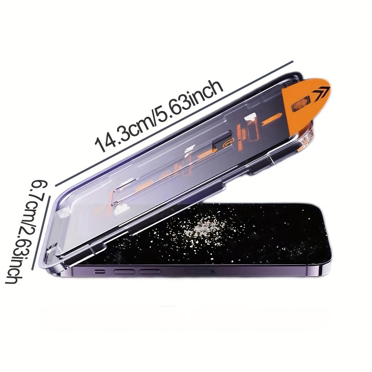Protector de pantalla de vidrio templado para iPhone con laminador 1 pieza