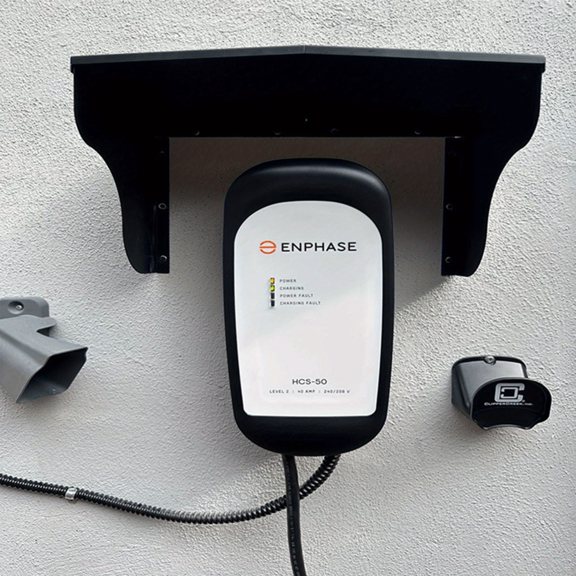 Weatherproof Wall-Mounted EV Charging Station Cover Stainless Steel Waterproof Dustproof