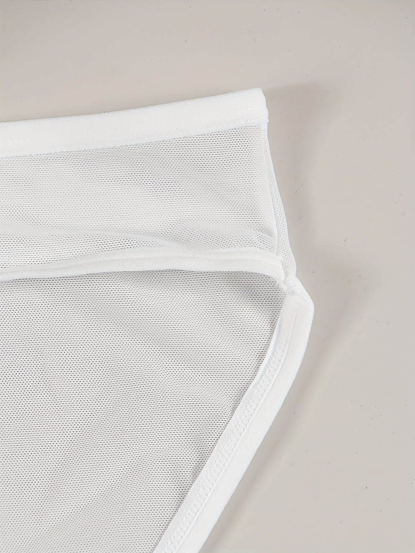 Men's Solid Color Nylon Elastane Thongs Semi-Sheer with Wooden Hanger