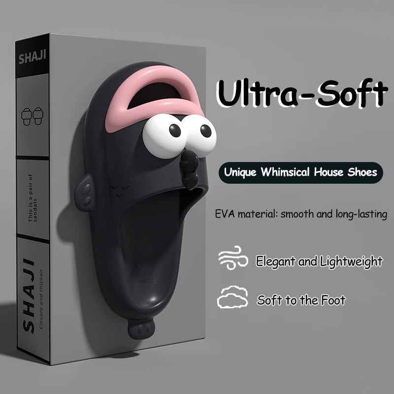 Unisex Cartoon Clownfish Slip-On Slippers Cushioned EVA Indoor Outdoor