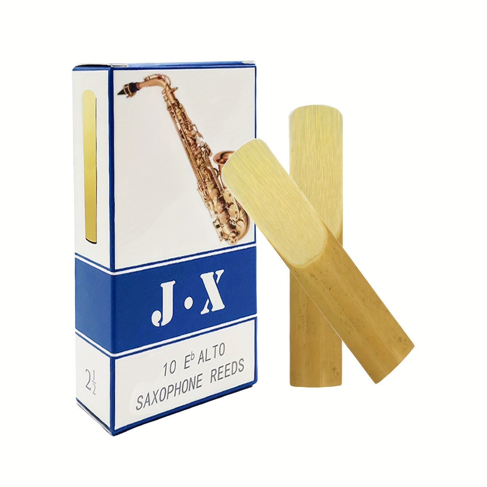 10 Alto Saxofon qog'ozlari Kuchaytirish 2.5 Yorqin Sariq Canary Eb Sax Aksessuarlar Individually Packaged