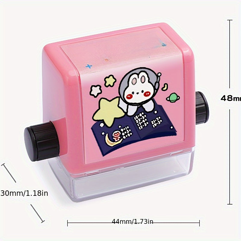 Educational Math Stamp Set for Kids and Teachers Reusable Compact Red Blue