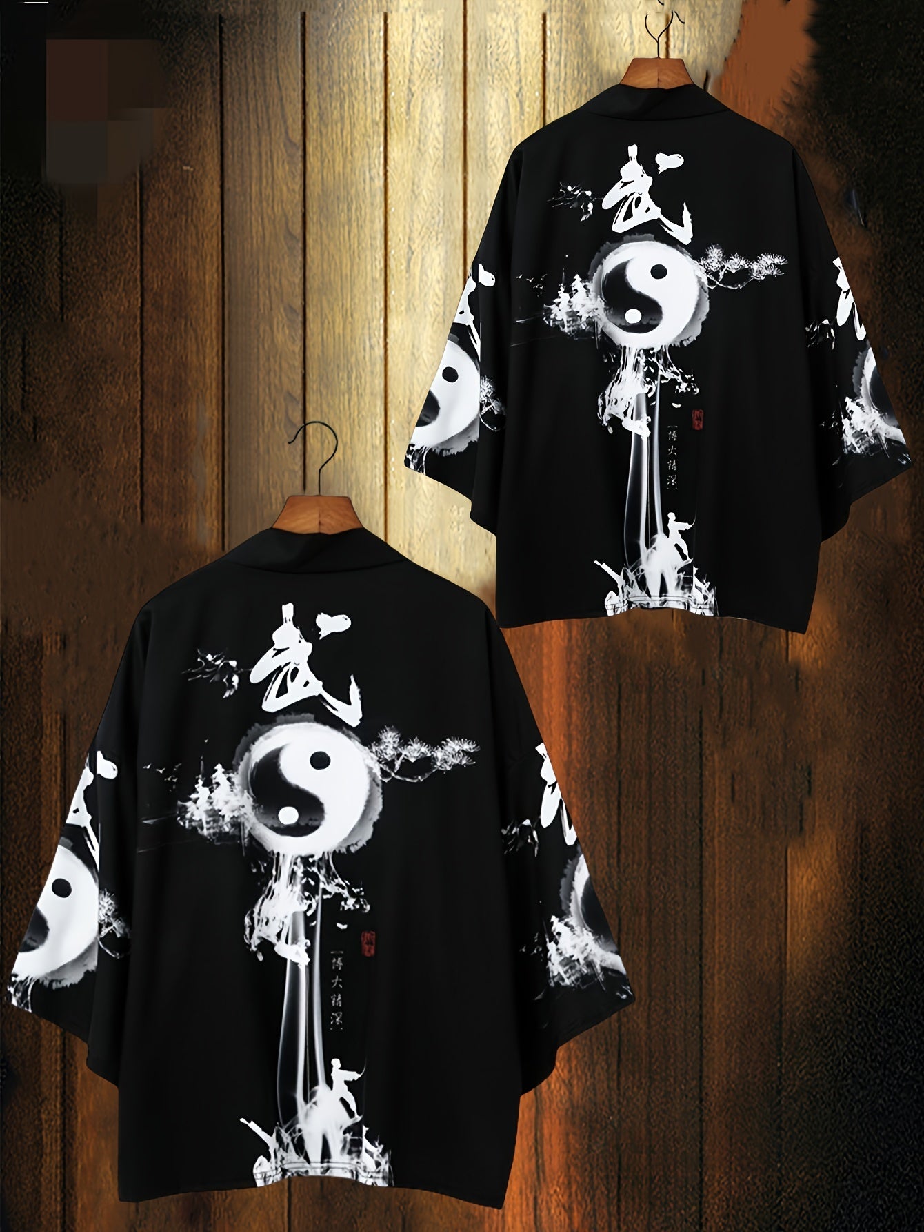 Кардиган свободного кроя с этническим узором для мужчин, женщин и пар, полиэстер, повседневная одежда для всех сезонов