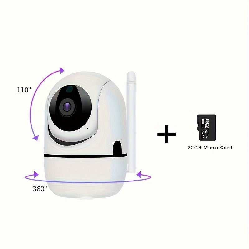 Cámara de seguridad para interiores 1080P WiFi Detección de movimiento Visión nocturna Audio bidireccional
