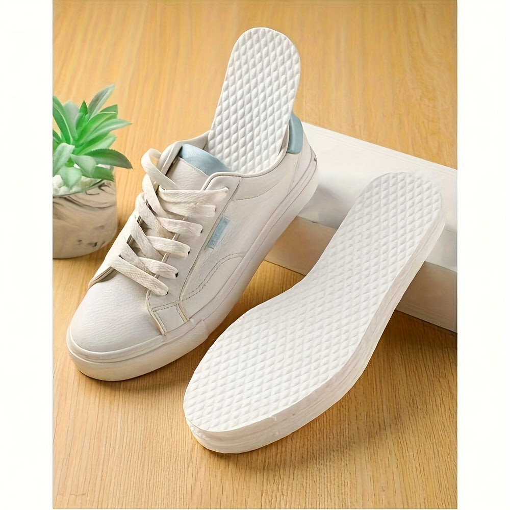 Unisex Breathable Disposable Insoles Sweat-Absorbent Foot Inserts for Hiking Jogging White EUR35-45