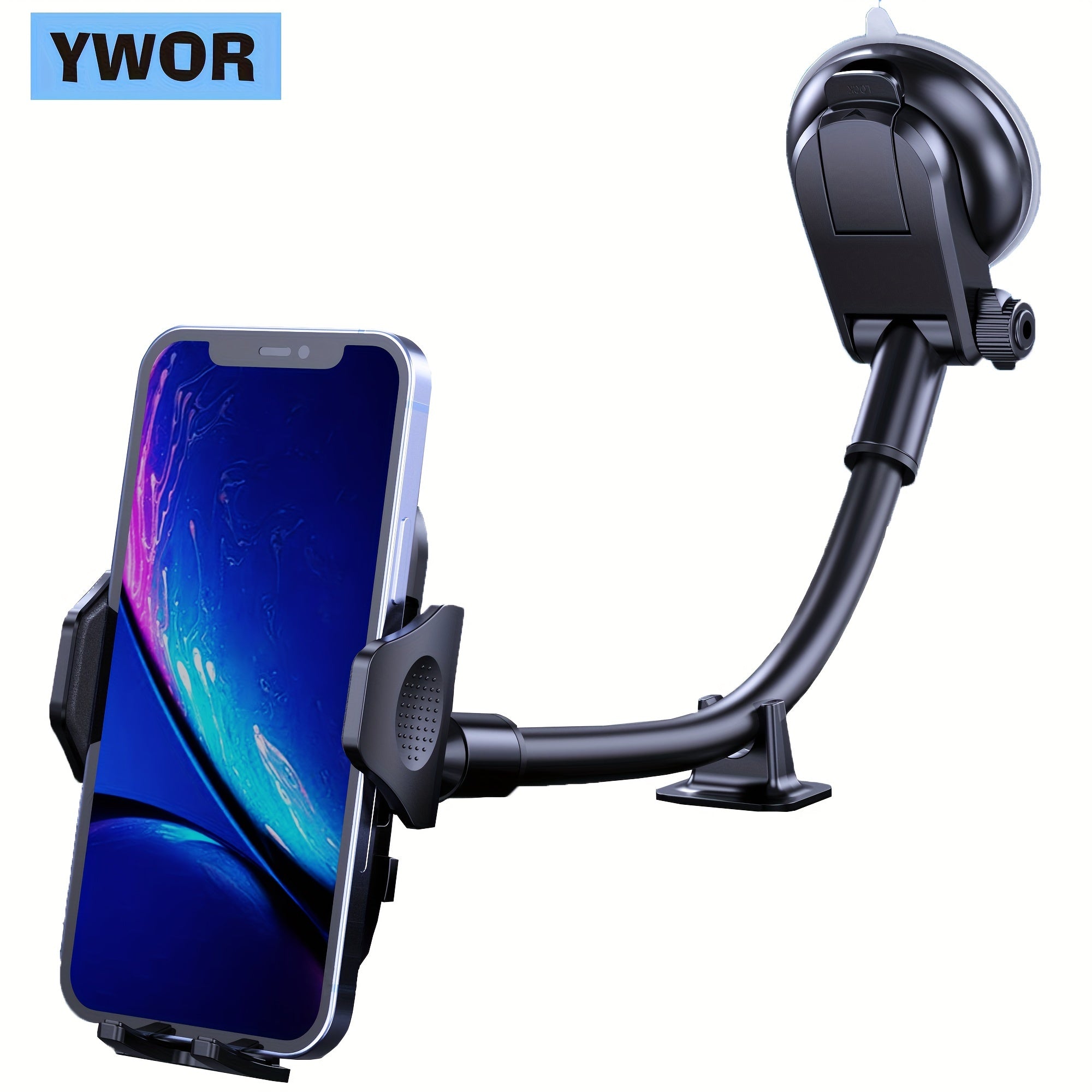 Universal Gooseneck Truck Mobile Phone Holder Aluminum Alloy Adjustable Navigation Mount