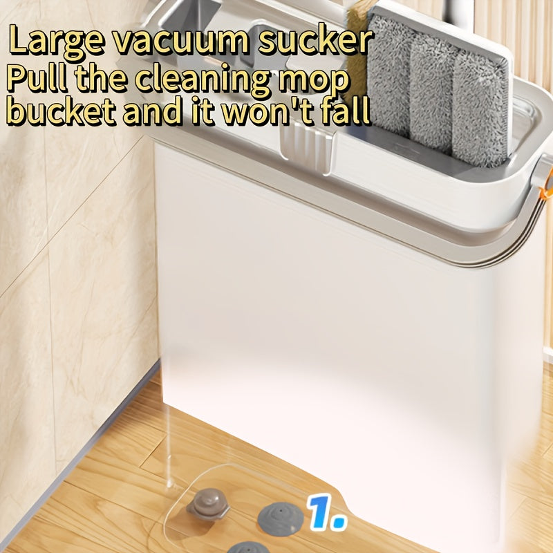 All-in-One Wet Dry Mop Set with Bucket, Adjustable, Durable for Floors