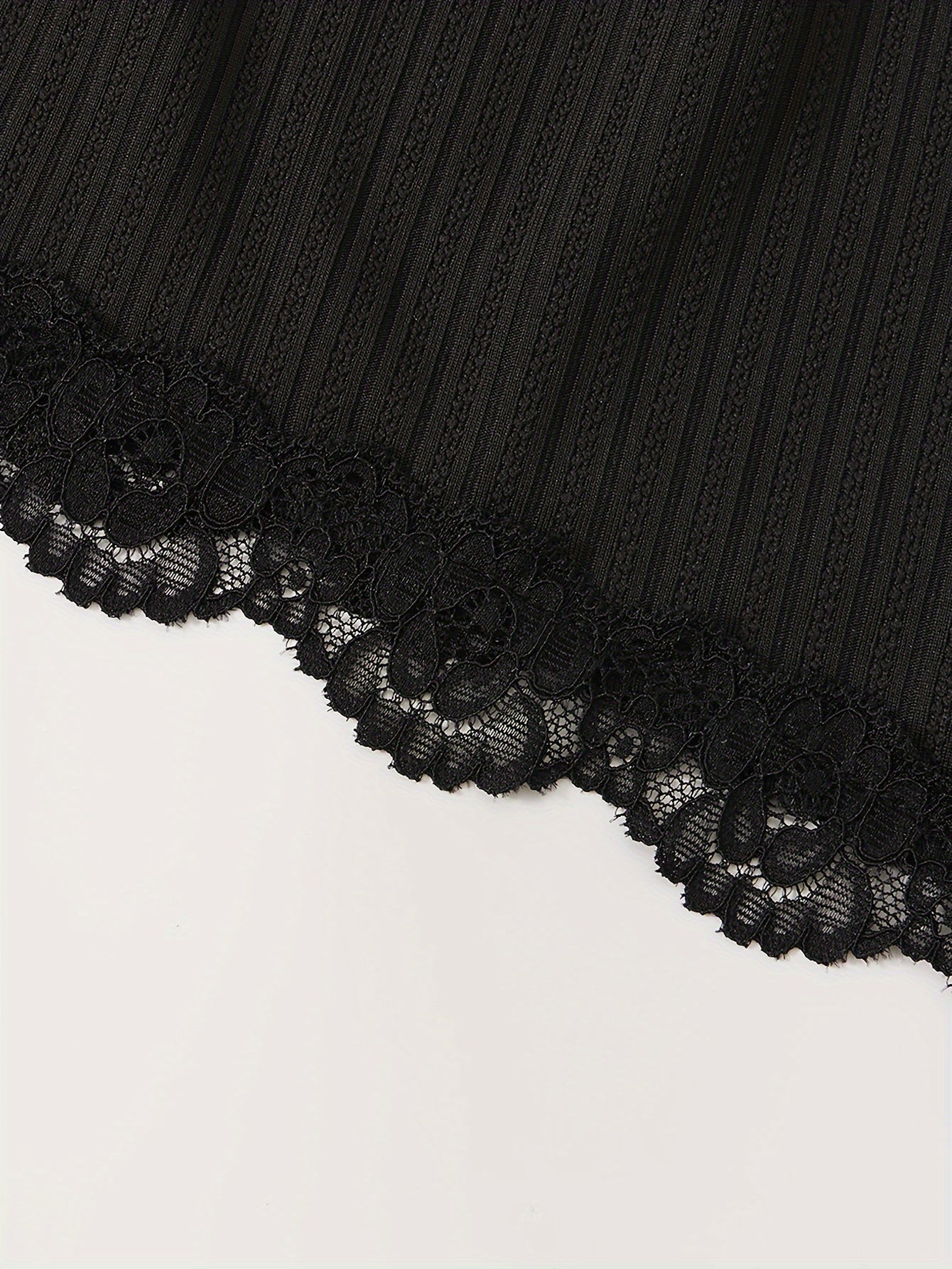 Women's Ribbed Fabric Pajama Set with Suspender Top and Shorts