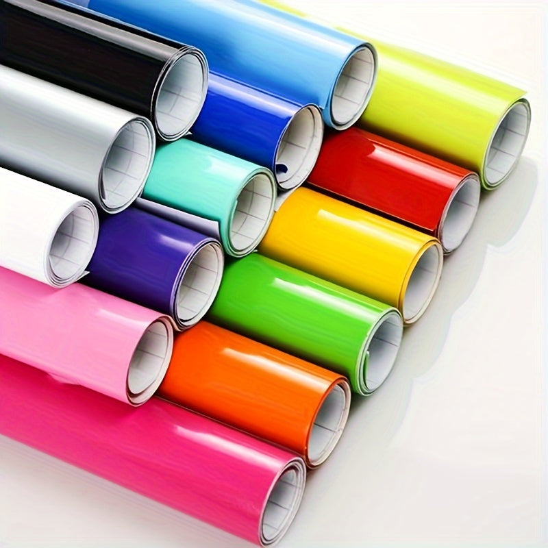 Avtomobil vinil qoplama ruloni, yaltiroq PVC o'z-o'zini yopishtiradigan transport vositasi belgilari