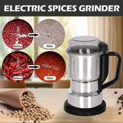 Electric Coffee Spice Grinder Stainless Steel 10s Quick Grind Compact