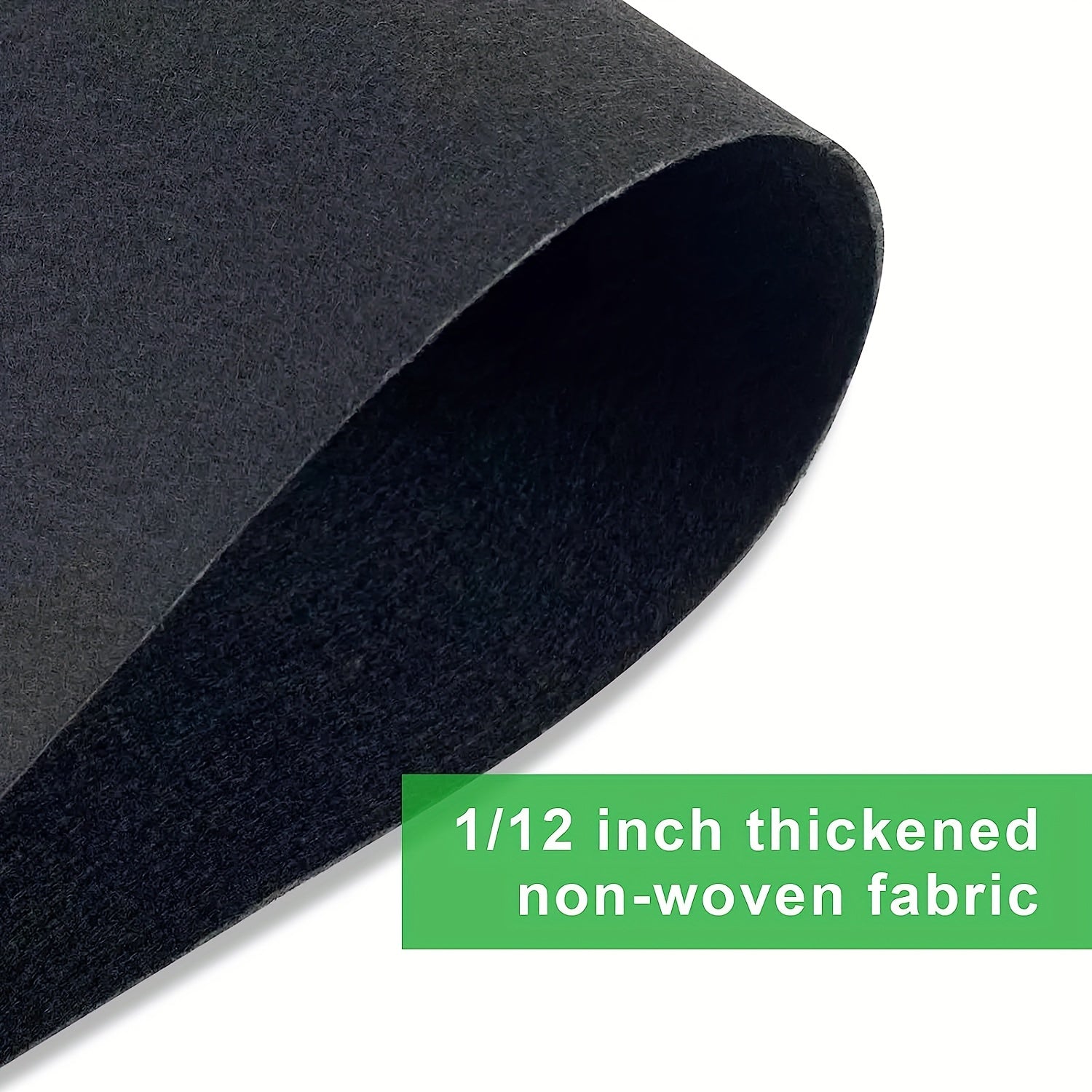 Set of 5 Thickened Non-Woven Planting Bags for Gardening Indoor Outdoor 11.36L 18.93L 26.5L 37.85L