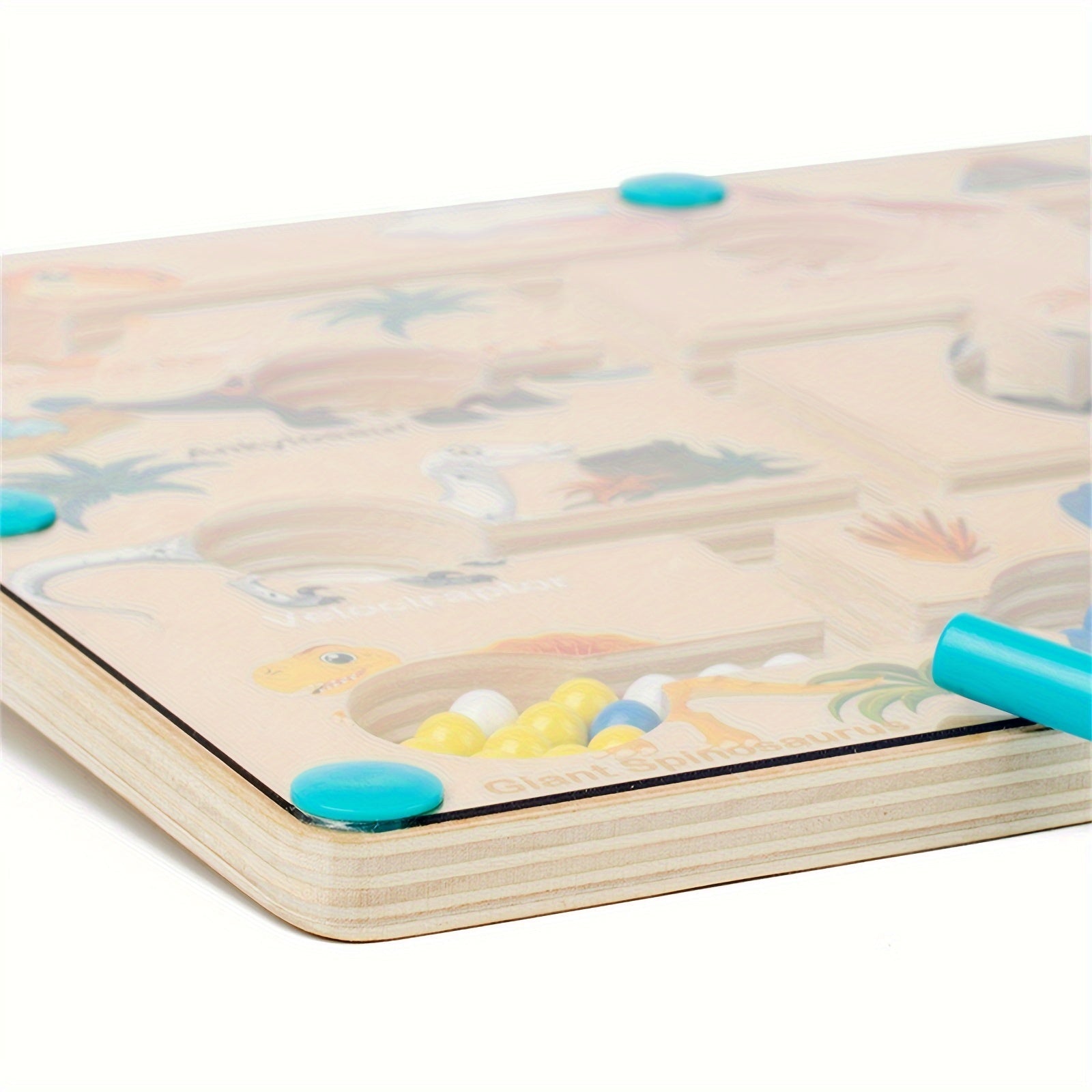 Dinozavr Yog'och Magnit Labirint O'yini - Raqam va Rang Magnit Labirinti Puzli Taxtasi, Hisoblash va Moslashtirishni O'rganish, Nozik Motor Ko'nikmalarini Rivojlantirish Uchun Sayohat O'yinchoq, O'g'il va Qizlar Uchun - Ideal Tug'ilgan Kun Hediye