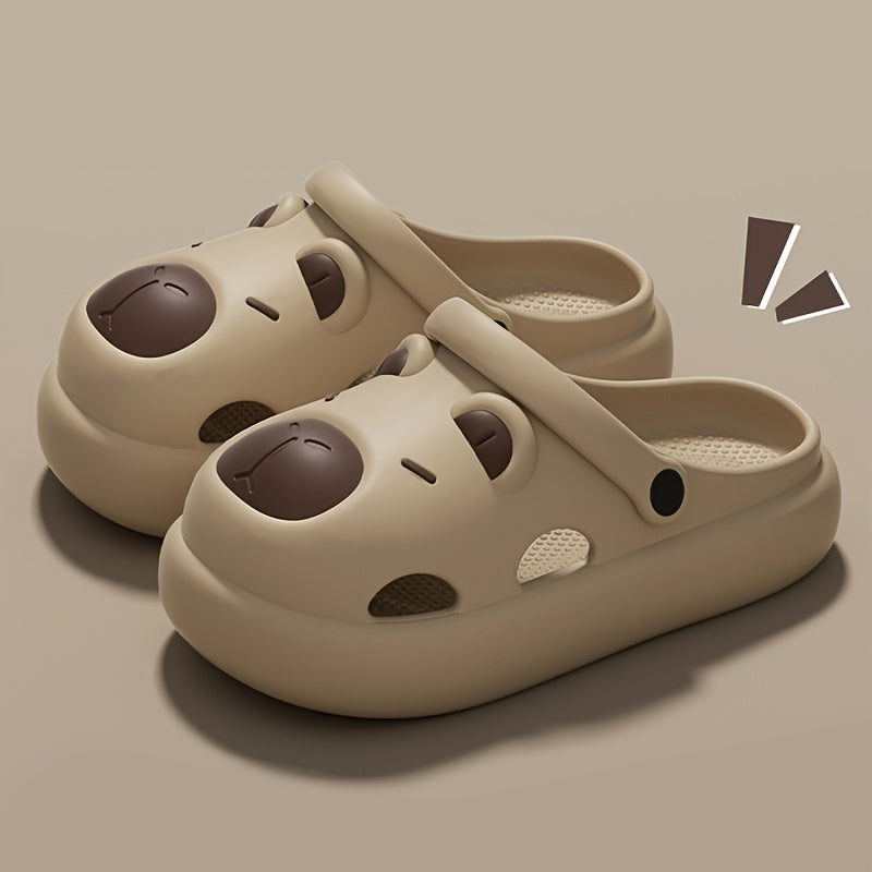 Women's Cartoon Thick-Soled Capybara Indoor Slippers 5 Sizes