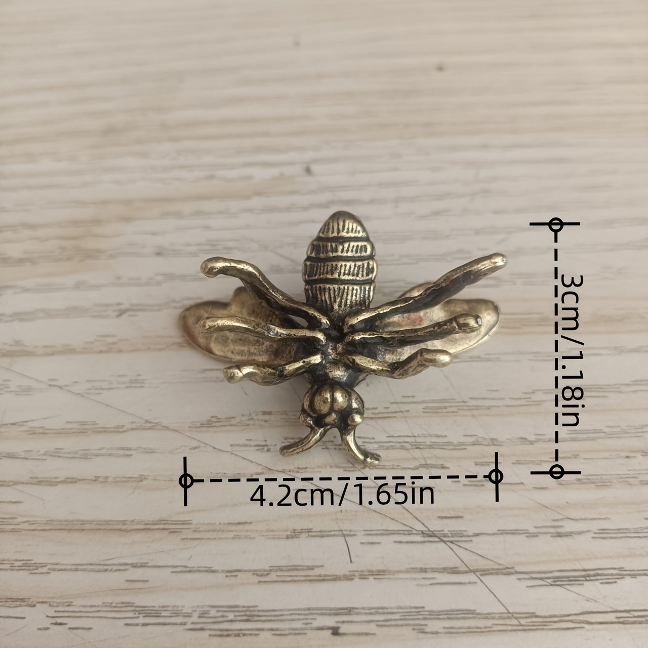 Handmade Copper Bee Decor Antique Bronze Office Study Gift Collection